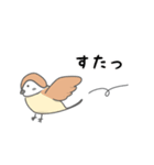 すずめのシンプル日常会話（個別スタンプ：4）