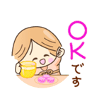 ☆元気で笑顔☆春の敬語スタンプ（個別スタンプ：11）
