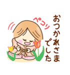☆元気で笑顔☆春の敬語スタンプ（個別スタンプ：18）
