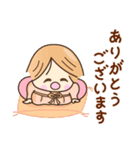 ☆元気で笑顔☆春の敬語スタンプ（個別スタンプ：21）