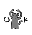 様子がおかしい猫のスタンプ（個別スタンプ：1）