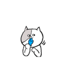 ねこぶち（個別スタンプ：4）