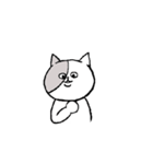 ねこぶち（個別スタンプ：8）
