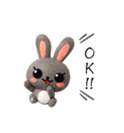 フェルトうさぎ日和（個別スタンプ：2）