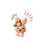 フェルトうさぎ日和（個別スタンプ：3）