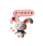 フェルトうさぎ日和（個別スタンプ：5）