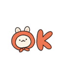 ほっかむりうさぎとひよこ（個別スタンプ：2）