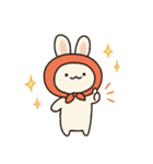 ほっかむりうさぎとひよこ（個別スタンプ：12）