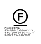 便利！服の左脇の洗濯表示のあれ（個別スタンプ：36）