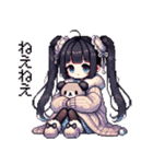 レトロなドット！地雷系女の子2（個別スタンプ：6）