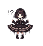 レトロなドット！地雷系女の子2（個別スタンプ：23）