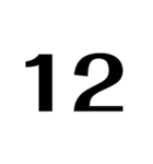 数字、時、分、OK、NG、確認中。どでか（個別スタンプ：13）