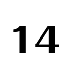 数字、時、分、OK、NG、確認中。どでか（個別スタンプ：15）