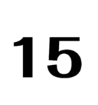 数字、時、分、OK、NG、確認中。どでか（個別スタンプ：16）