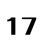 数字、時、分、OK、NG、確認中。どでか（個別スタンプ：18）