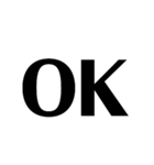 数字、時、分、OK、NG、確認中。どでか（個別スタンプ：22）