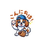 野球大好き犬！コーイケルホンディエ（個別スタンプ：2）