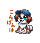 野球大好き犬！コーイケルホンディエ（個別スタンプ：3）