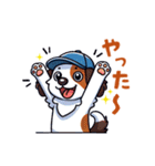 野球大好き犬！コーイケルホンディエ（個別スタンプ：10）