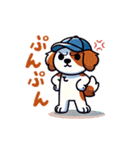 野球大好き犬！コーイケルホンディエ（個別スタンプ：14）