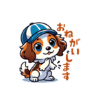 野球大好き犬！コーイケルホンディエ（個別スタンプ：27）