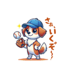 野球大好き犬！コーイケルホンディエ（個別スタンプ：35）