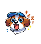 野球大好き犬！コーイケルホンディエ（個別スタンプ：37）