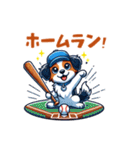 野球大好き犬！コーイケルホンディエ（個別スタンプ：40）