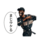 煽ってくる黒人（個別スタンプ：7）