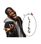 煽ってくる黒人（個別スタンプ：19）