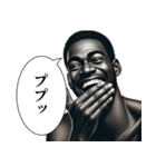 煽ってくる黒人（個別スタンプ：21）
