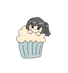 女の子と食べ物っ（個別スタンプ：7）