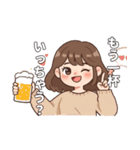 酒好き女子の毎日（個別スタンプ：3）