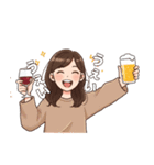 酒好き女子の毎日（個別スタンプ：11）