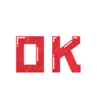 40種類の「OK」（個別スタンプ：6）