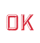 40種類の「OK」（個別スタンプ：26）
