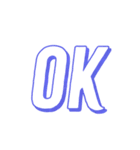 40種類の「OK」（個別スタンプ：40）