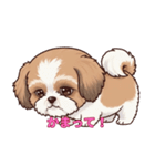 シーズーといっしょに（個別スタンプ：10）