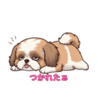 シーズーといっしょに（個別スタンプ：14）