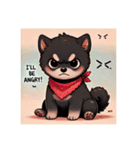 かわいい黒豆柴（個別スタンプ：10）