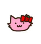 いちごねこのストちゃん（個別スタンプ：1）
