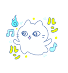 青いにゃんこ（個別スタンプ：13）