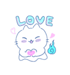 青いにゃんこ（個別スタンプ：18）