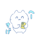 青いにゃんこ（個別スタンプ：19）