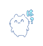 青いにゃんこ（個別スタンプ：21）