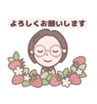 ★春の気づかい★大人メガネのボブ子ちゃん（個別スタンプ：11）