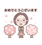 ★春の気づかい★大人メガネのボブ子ちゃん（個別スタンプ：13）