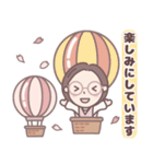 ★春の気づかい★大人メガネのボブ子ちゃん（個別スタンプ：14）