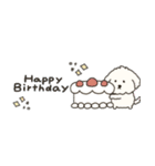 省スペース＊犬のもこまるのいろんな挨拶（個別スタンプ：28）