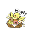 ぷくぷくインコとパン（個別スタンプ：6）